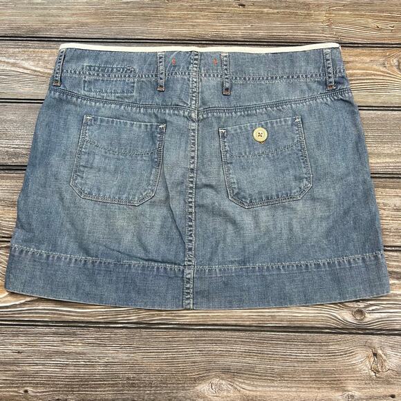Vintage Y2K Gap Denim Skirt Size 4 - Picture 6 of 7